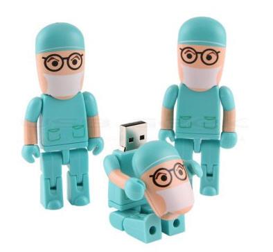 China Plastic Flash Stick Doctor and Nurse USB Training Memory Stick for sale