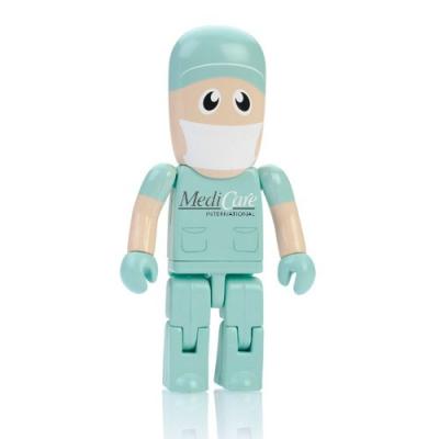 China Customized Cartoon USB Flash Stick Doctor 32gb Bulk Shape ABS Drives for sale