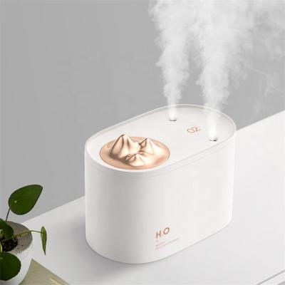 China Outdoor Portable Rechargeable Wireless Cool Mist 1000ml Dual Nozzles Mountain Ultrasonic Air Humidifiers for sale