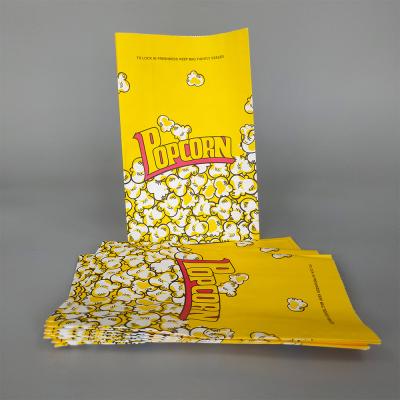 China China Custom Sticker Recycled Materials Factory Waxed Paper Bags Fried Chicken Cookie Popcorn Packaging Disposable Bags for sale