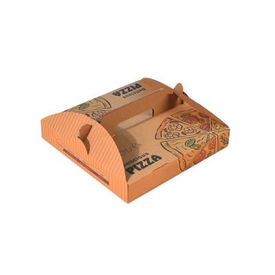 China Recycled Materials Custom Take Out Printed Kraft Paper Pizza Box Premium Kraft Pizza Boxes Take Out Containers For Restaurant for sale