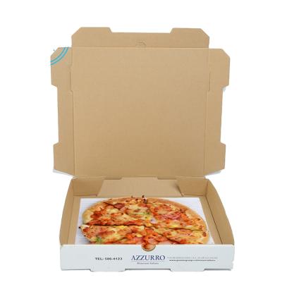 China Recycled Kraft Pizza Box Materials 10 11 12 14 18 Inch Kraft Pizza Paperboard Pizza Boxes 9 Take Out Containers Packing Boxes for sale