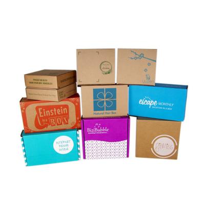 China Recycled Printed Materials Custom Foldable Mailing Cardboard Packaging Retail Mailing Box With Logo for sale