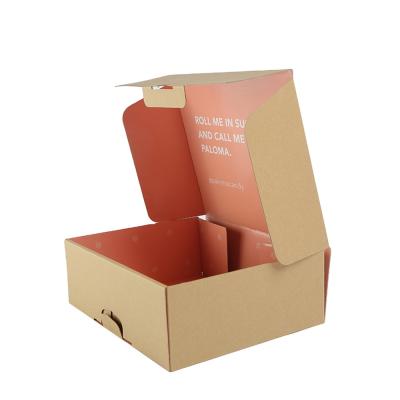 China Recycled Materials Custom Printed Groove E-commerce Packaging Box Corrugated Cardboard Shipping Mailer Box For Shoes Packaging for sale