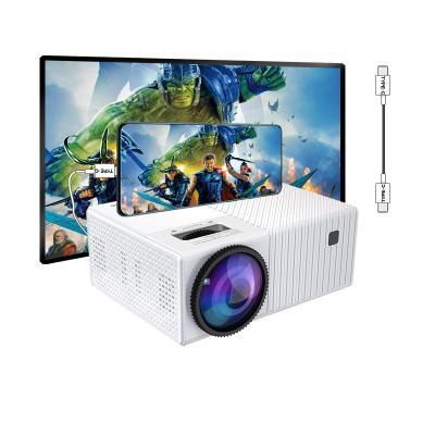 China New 1080P Mini Pico 2020 LED LCD Home Theater System Projector with Mobile Phones Type-C USB-C for sale