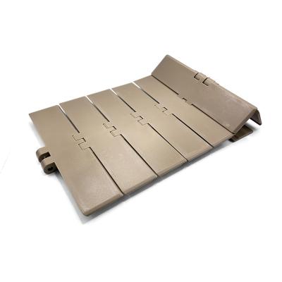 China Hotels Chain Plate Conveyor Belt Plastic Nylon Plastic Chain Plate With Side Bezel for sale