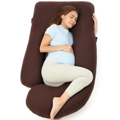 China Body support U C Shaped Pregnancy Pillow - Full Pregnancy Pillow - Maternity Body Pillow for Pregnant - for Side Sleeping and Back Pain Relie for sale