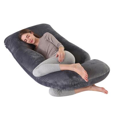 China Body support Multi-color U Shaped Body Maternity Pregnancy Pillow With Removable Cotton Cover for sale