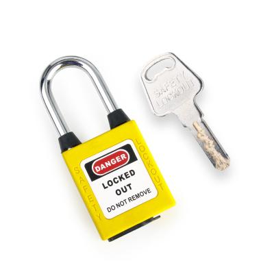 China OSHALOCK Nylon PA Prohibited Operation Lockout Key Safety Dustproof Padlock Same for sale