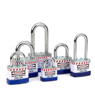 China Steel (A3) Laminated Steel Loto Security Padlock with Hardened Steel Shackle for Industrial Equipment Lockout for sale