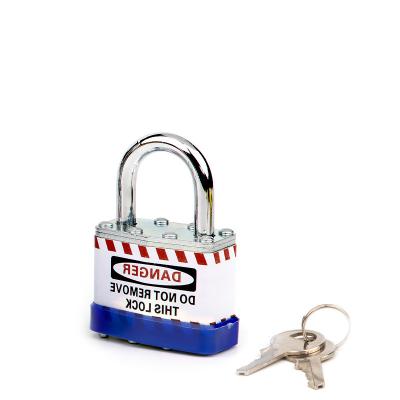 China OEM Security Waterproof Steel (A3) Laminated Steel Padlock Master Key with Hardened Steel Shackle for Industrial Equipment for sale