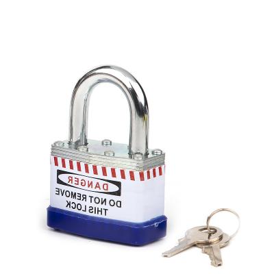 China OEM Manufacturer Industrial 30MM Steel Padlock Security Laminated Steel (A3) Master Key With Master Key for sale