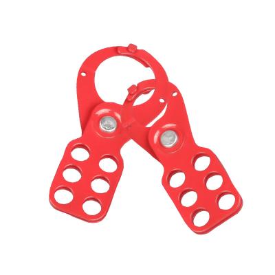 China Steel Hardware Lockout Latch with 6-Holes and 38MM Hook for Multi-person Management of Industrial Equipment for sale