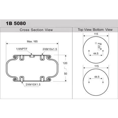 China Auto suspension parts simple complicated type air suspension bag for semi-trailer airbag suspension air bellows 131 for sale