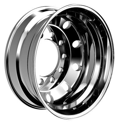 China Aluminum Truck Wheel 22.5*8.25 Inch 10 Hole Chrome Aluminum Rim Truck for sale