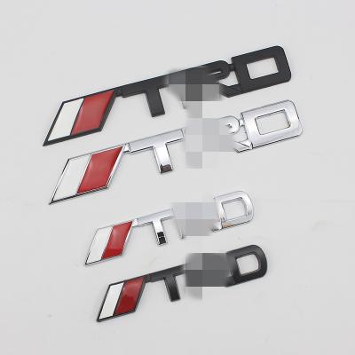 China 3D Sport Metal Car Body TRD Logo Covers Emblem Badges For Toyota Stickers for sale