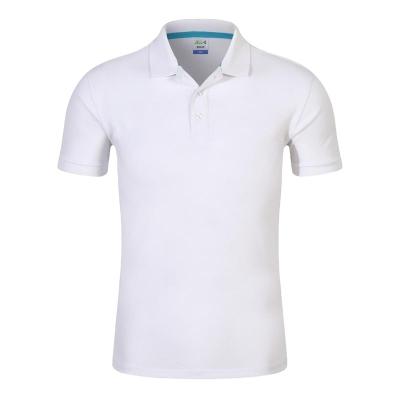 China Anti-wrinkle Custom Wholesale OEM/ODM Breathable Short-sleeved Cotton Men's Solid POLO for sale