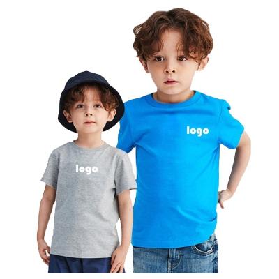 China Casual Wear Custom Anti-Shrink 100% Cotton With Printing Logo Boy Girl Shirts Kids Shirts for sale