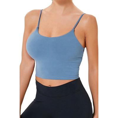 China Breathable Gym Fitness Shorts Tops Gym Exercising Women's Workout Tank Top Crop Top Yoga for sale