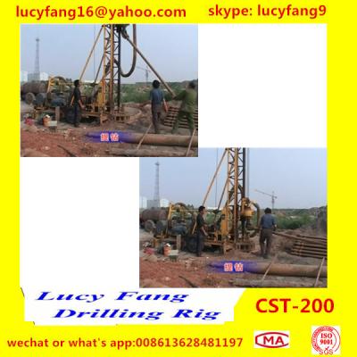 China China Hot Trailer Mounted Mobile  CST-200 Rotary Big Pile Hole Drilling Rig for sale