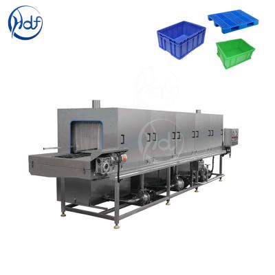 China Efficient Transfer Box Plastic Crate Washing Machine , High Pressure Washing Machine for sale