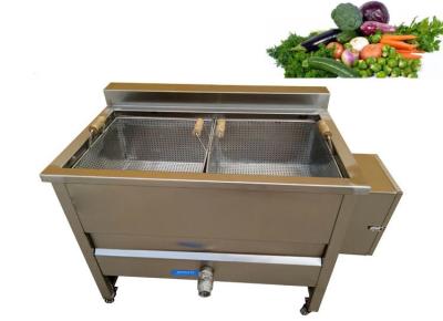 China Equipo de blanqueo vegetal de la pequeña escala, máquina de blanqueo de la patata semi automática en venta