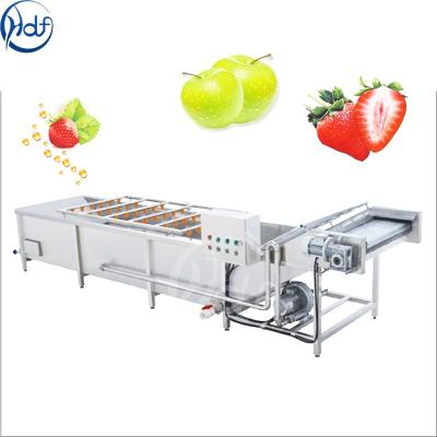 China Plantaardige Wasmachinemachine met het Fruitwasmachine van het Water Doorgevende Systeem Te koop