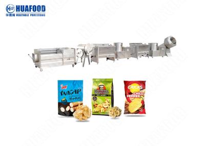 China 500kg/H capaciteitschips die het Wafeltje vervaardigen die van de Machineaardappel Machine maken Te koop