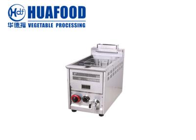 China Adjustable 8 Liter Commercial Gas Deep Fryer With Temperature Control for sale