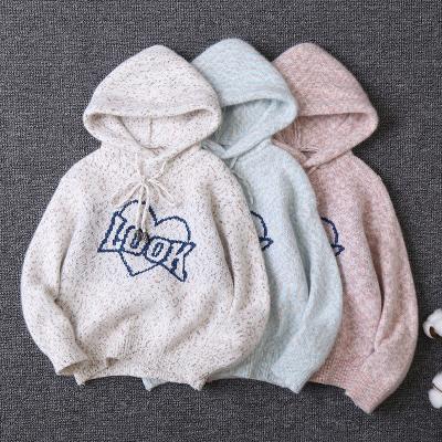 China CYDH821 Fashion Breathable Letter Love Children's Sweater Winter Boutique New Top Hoodie For Girls Child for sale