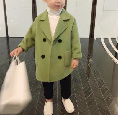 China F00097 Boutique Kids Clothing Baby Boy Breathable High Quality Winter Shear Warm Woolen Coat for sale