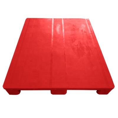 China 100x120 cm Single Faced HDPE Euro Plastic Pallet For Industrial Warehouse for sale