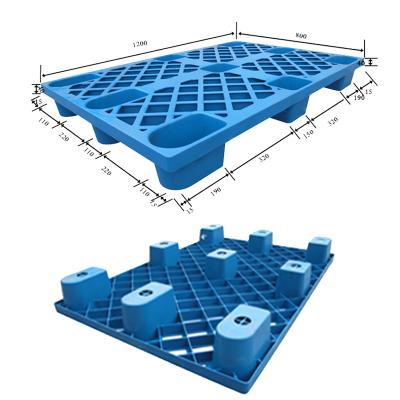 China Single Faced Lightweight Plastic Pallet 1200X800X140mm for sale