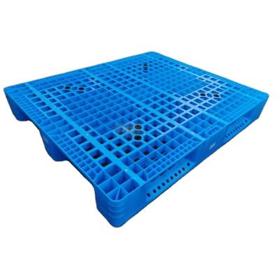 China 1200X1200X160mm Blank HDPE 14.5kg Single Faced Blue Plastic Pallet for sale