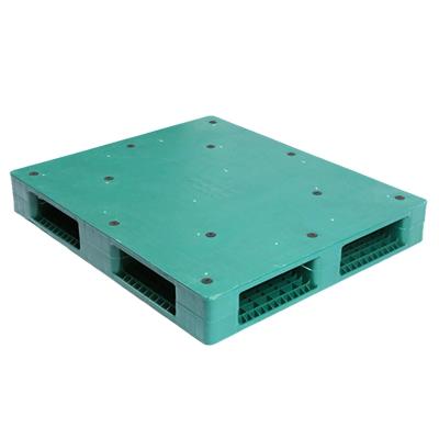 China Single Sided HDPE Plastic Tray Pallet Storage Rack Pallet Block Double Faced Pallet for sale