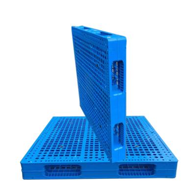 China Single Faced HDPE / PP Reversible Plastic Pallet With Steel Rod Reinforced for sale