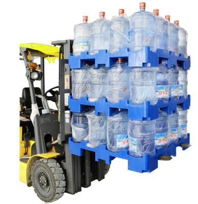 China Single Faced Plastic 5 Gallon Water Bottle Pallet Rack For Warehouse for sale