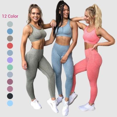 China Seamless 12 Colors Breathable Waist Yoga Set Women Sports Workout Breathable Logo Print Active Wear 1 PCS for sale