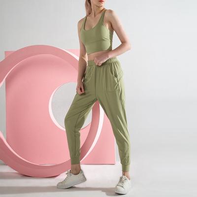 China New Quality Sportswear Fitness Gym QUICK DRY Track Sports Workout Sweat Jogger Women Sexy Pants for sale