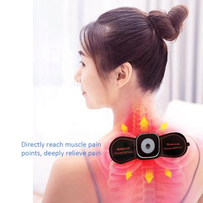 China Intermediate Frequency To Reach The Bottom Of Portable EMS Muscle Stickers Muscle Back Pain Relief Pain Mini Electric Neck Massager Skin Stimulator for sale