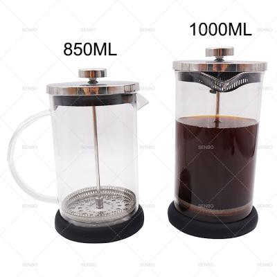 China WITH LID Custom Personal Portable Coffee Make French Press Mug With Color Box And Stainless Steel Fliter for sale