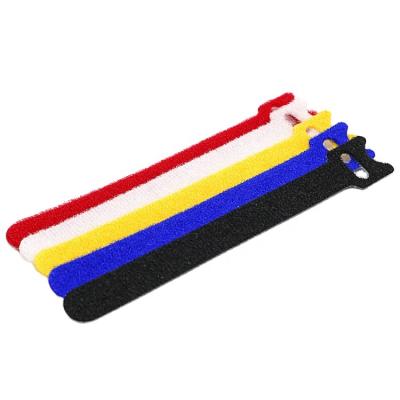 China 6 Inch Nylon Self Locking Nylon Back To Hook And Loop Back Cable Ties for sale