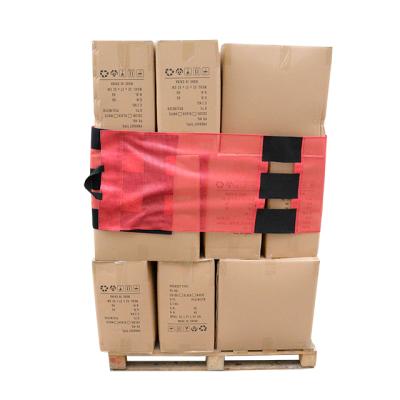 China Hot Selling Single Faced Pallet Wrap Red Reusable Stretch Film With Hook Loop Straps zu verkaufen