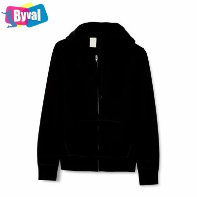 China Wholesale Top Selling Custom Oversized QUICK DRY QUICK DRY Logo Embroidery Fleece Zipper Zipper Coat 350gsm Winter White Cotton Hoodies For Men for sale