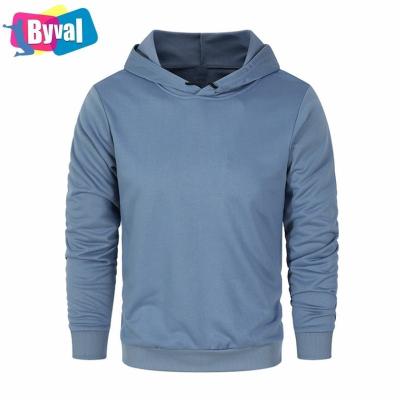 China New Fashion Solid Color Anti Wrinkle Men's Long Sleeve Pocket Casual Loose Drawstring Hoodie Custom Pullover Clothes Sweatshirts for sale