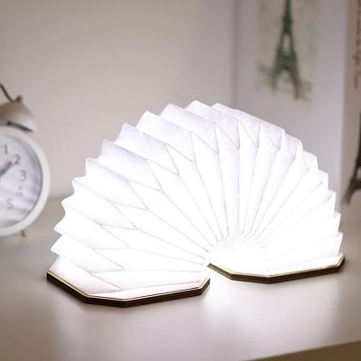 China Portable Creative Portable Folding Table Led Book Shape Lights For Home for sale