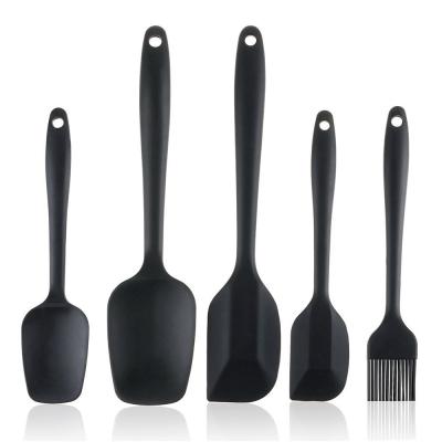 China Sustainable Silicone Cooking Kitchen Utensils Set Korean Utensil Sprinkle White Utinsils Utensil With Rack for sale