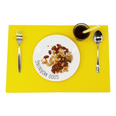 China Sustainable Table Mat Washable Portable Place Mat Silicone Baby Place Mat for sale