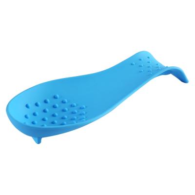 China ODM Design Kitchen Tool Pocket Viable Fork Mat Spoon Holder Silicone Utensil Rest With Drip Pad for sale