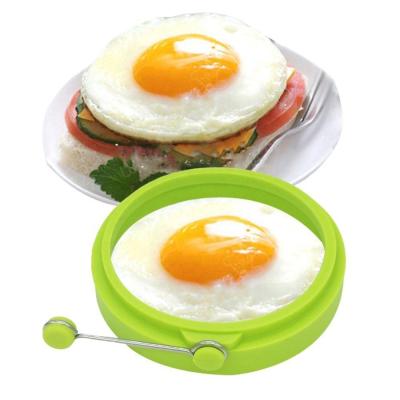 China Viable Kitchen Tools In Fried Egg Cooker Molds Silicone Non-Stick Egg Pancake Mold Frying Egg Ring for sale